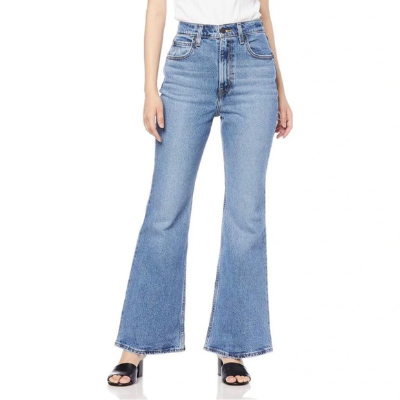 Levi’s 70s High Flare Jeans Premium Denim Size 26 - Picture 1 of 9